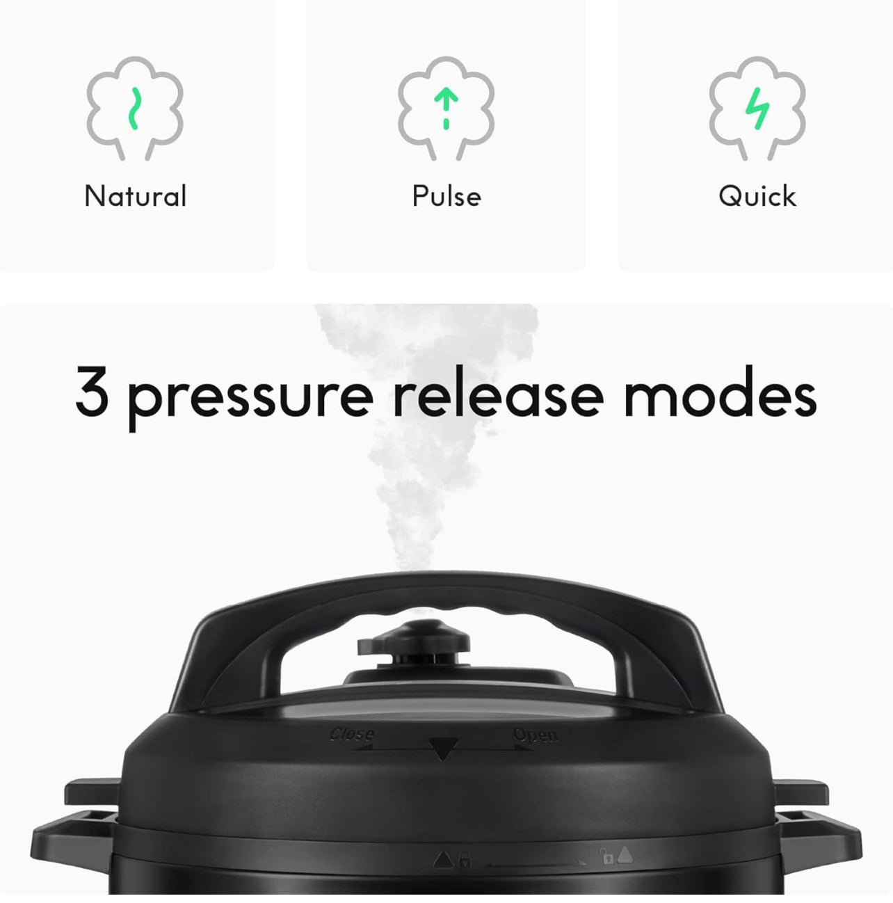 CHEF iQ Olla a presión inteligente con WiFi y escala incorporada, multicocina 10 en 1 fácil de usar con más de 500 recetas guiadas
