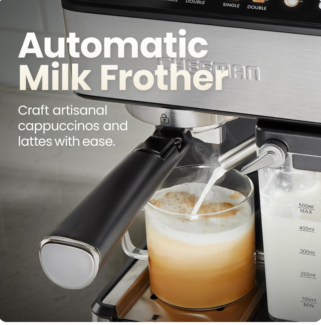 Chefman CaféMaster Pro - Máquina de café expreso