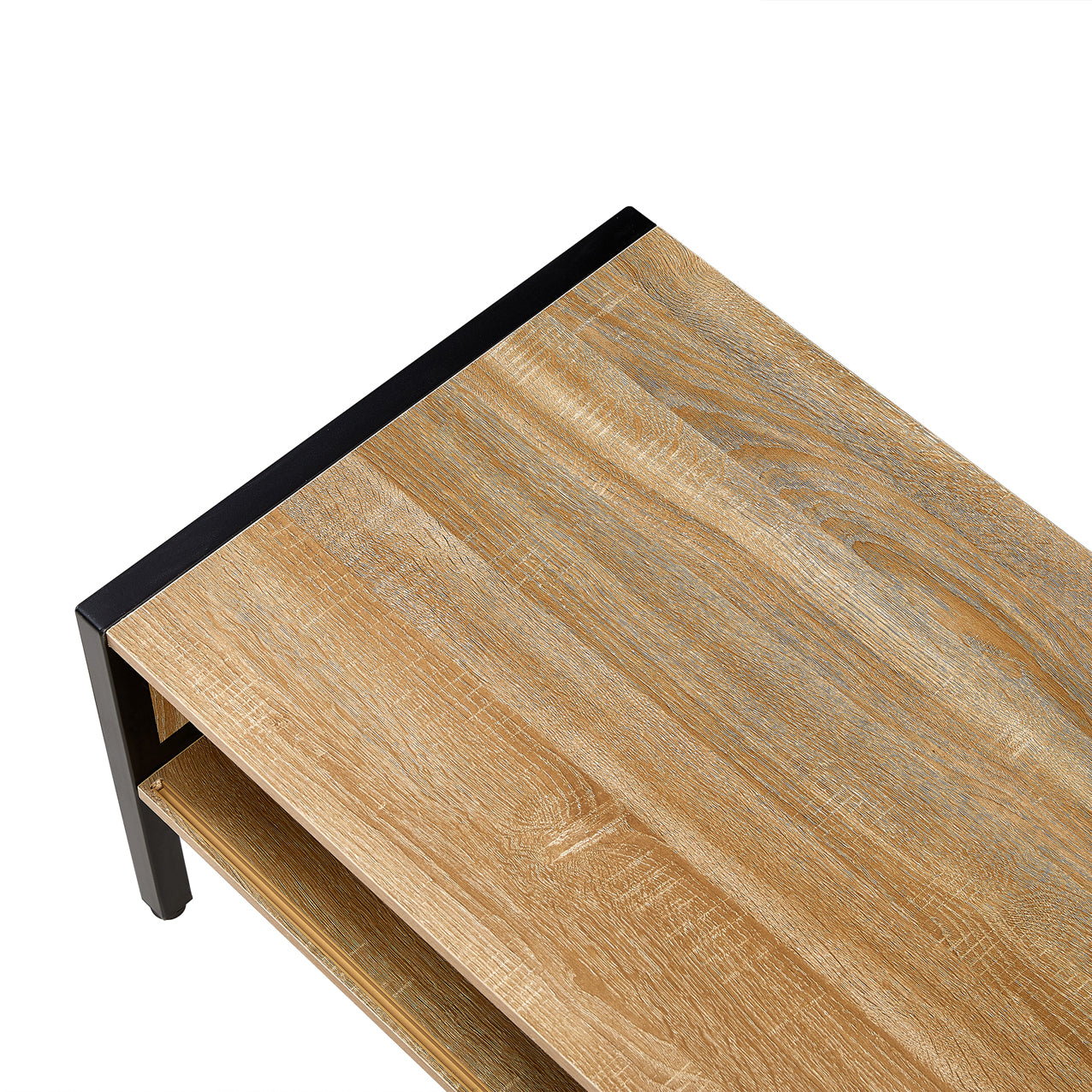Rattan Coffee Table Metal Legs