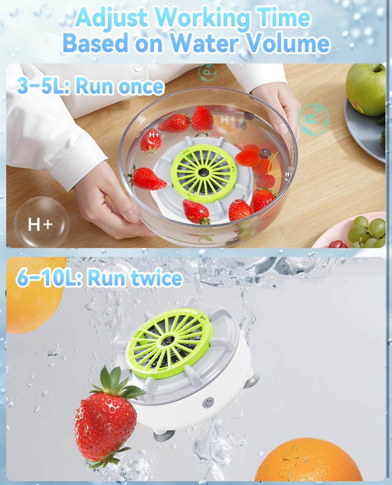 Lavadora de frutas y verduras, purificador de productos y limpiador de frutas