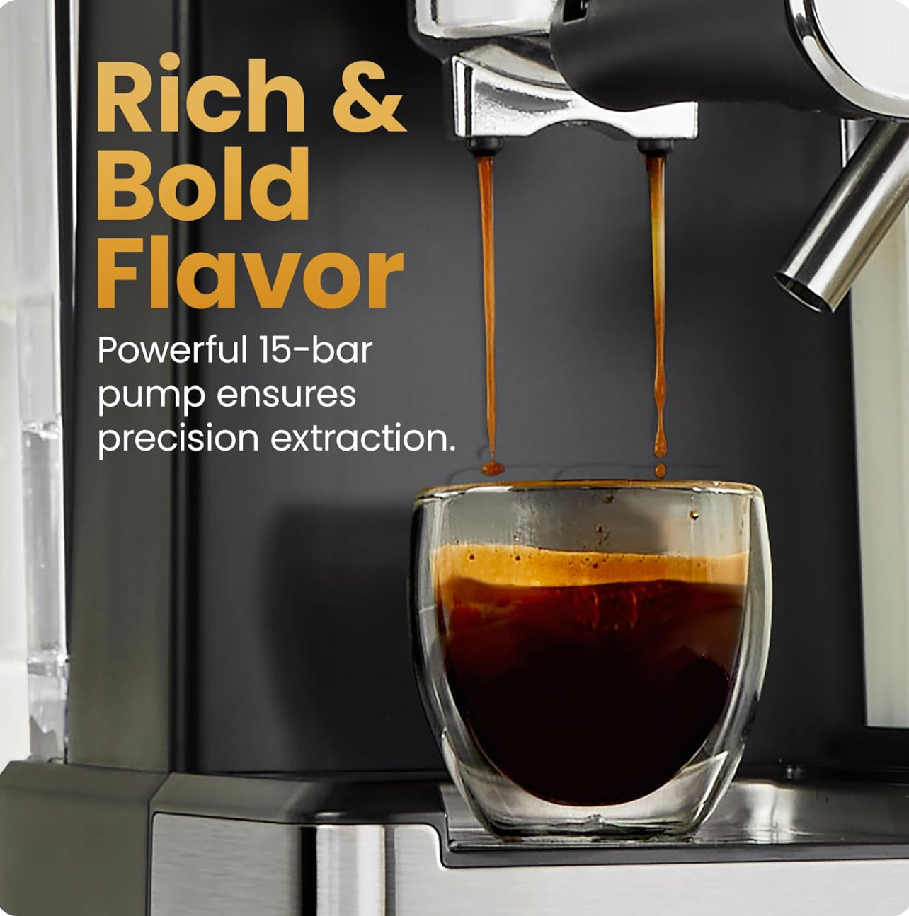 Chefman CaféMaster Pro - Máquina de café expreso