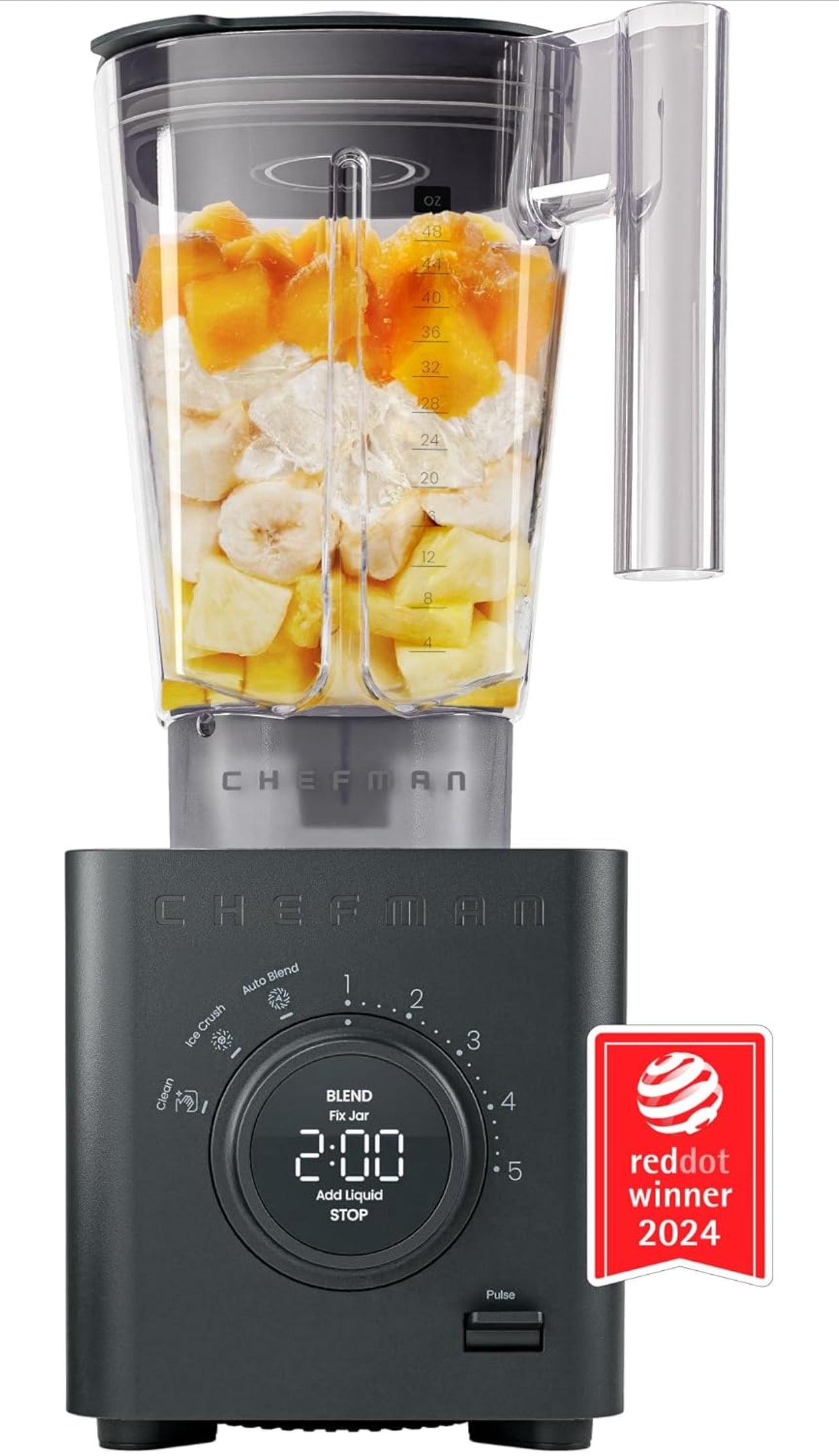 Chefman Obliterator - Batidora de encimera de 48 onzas para batidos, motor de 1380 W