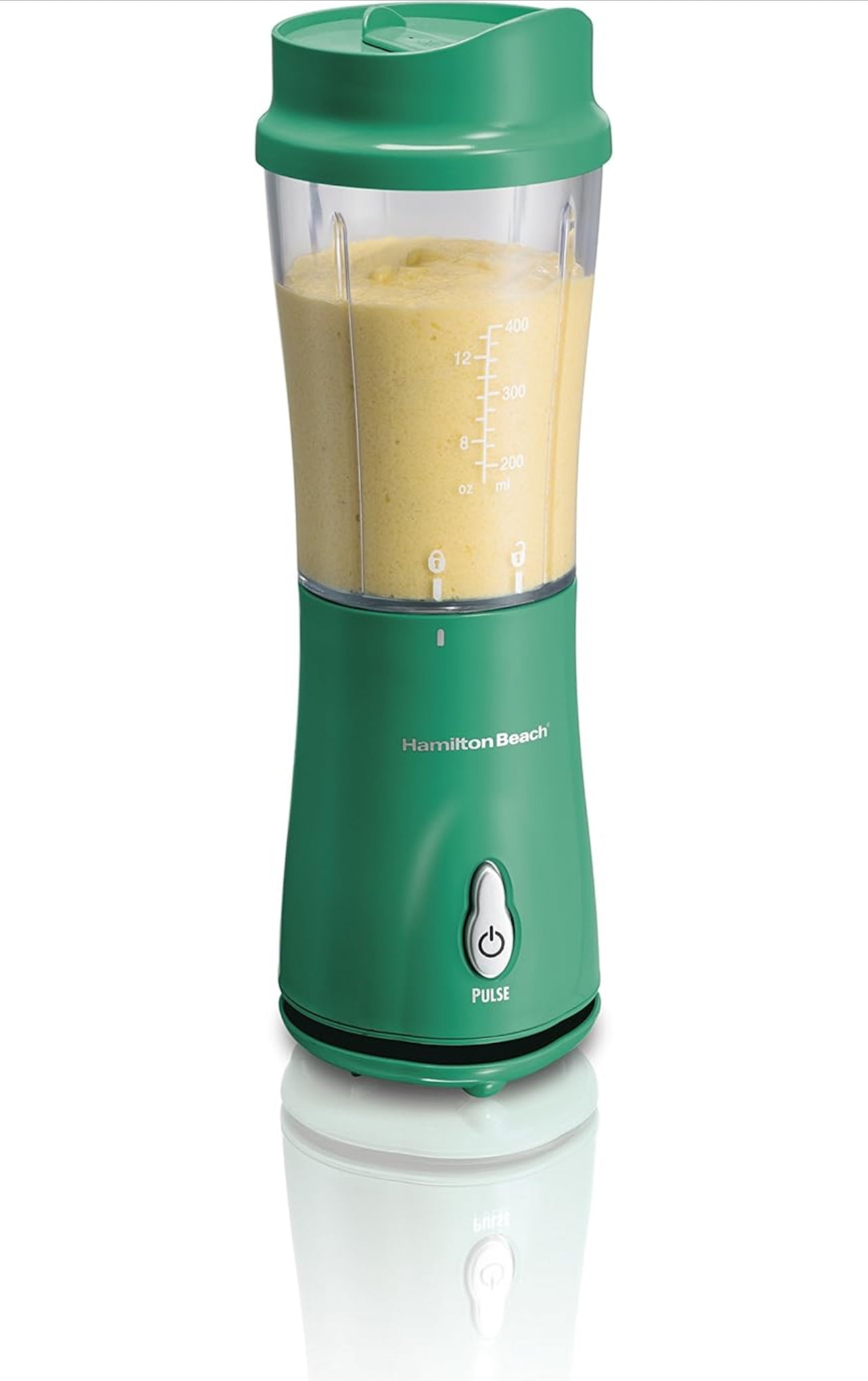 Hamilton Beach - Batidora personal, con taza de viaje de 14 onzas, con tapa