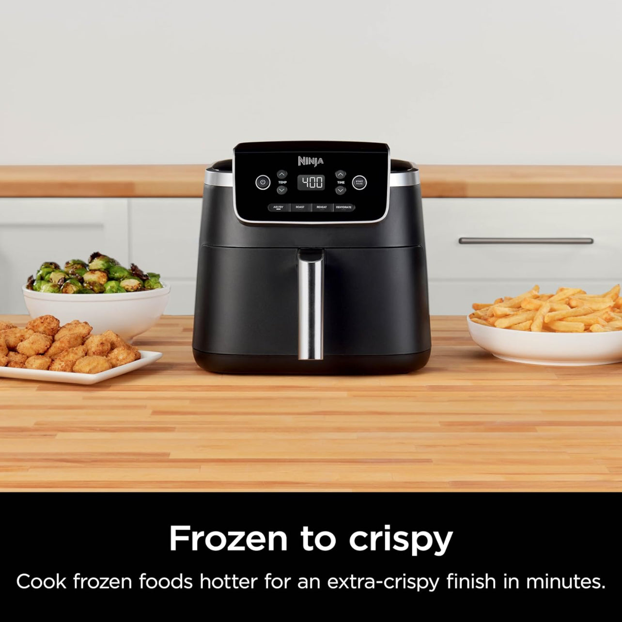 Ninja Air Fryer Pro 4 en 1 con capacidad de 5 cuartos de galón, freír al aire, asar, recalentar, deshidratar