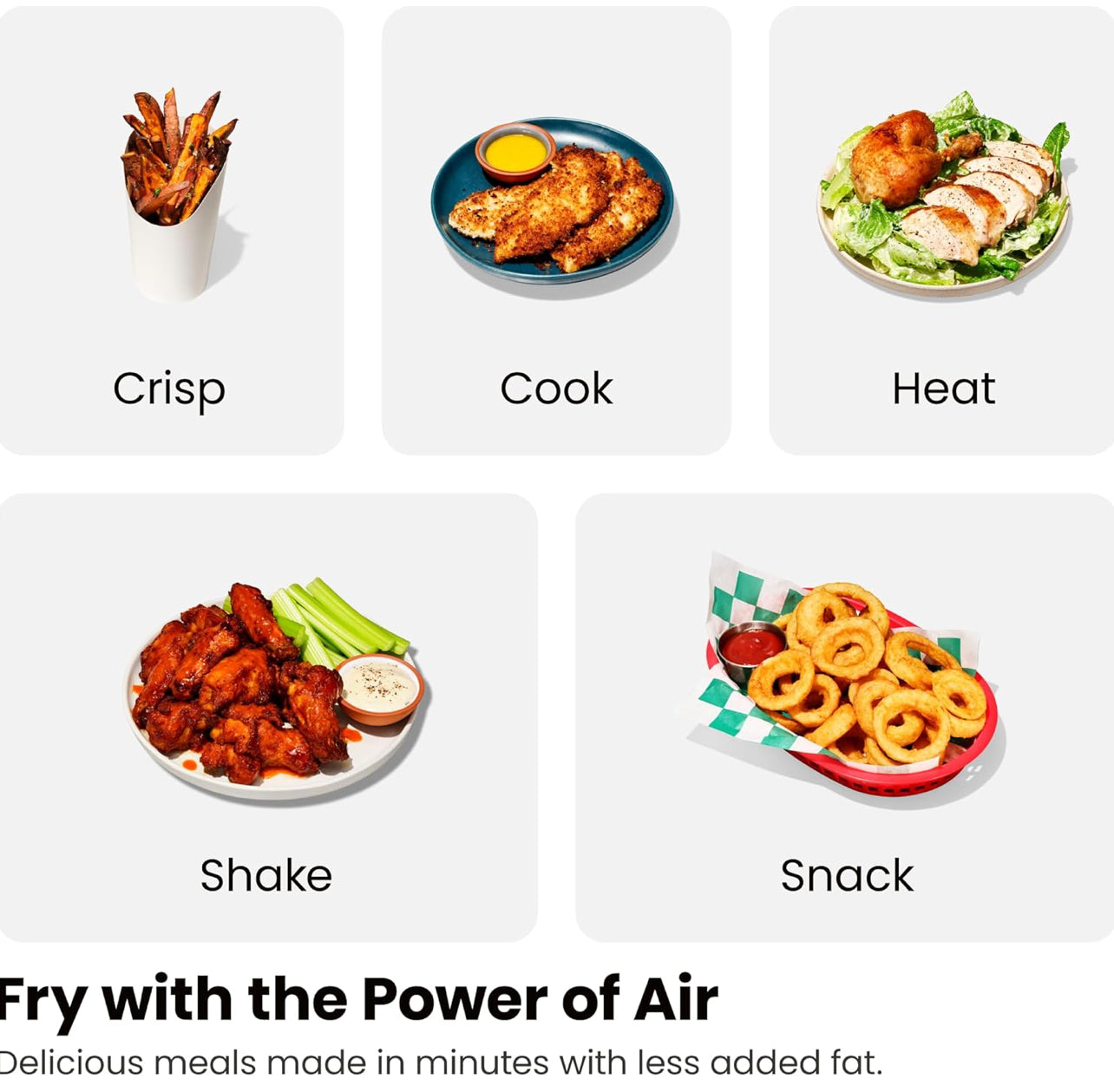 Chefman TurboFry Touch - Freidora de aire doble, maximiza las comidas más saludables con doble capacidad de cesta