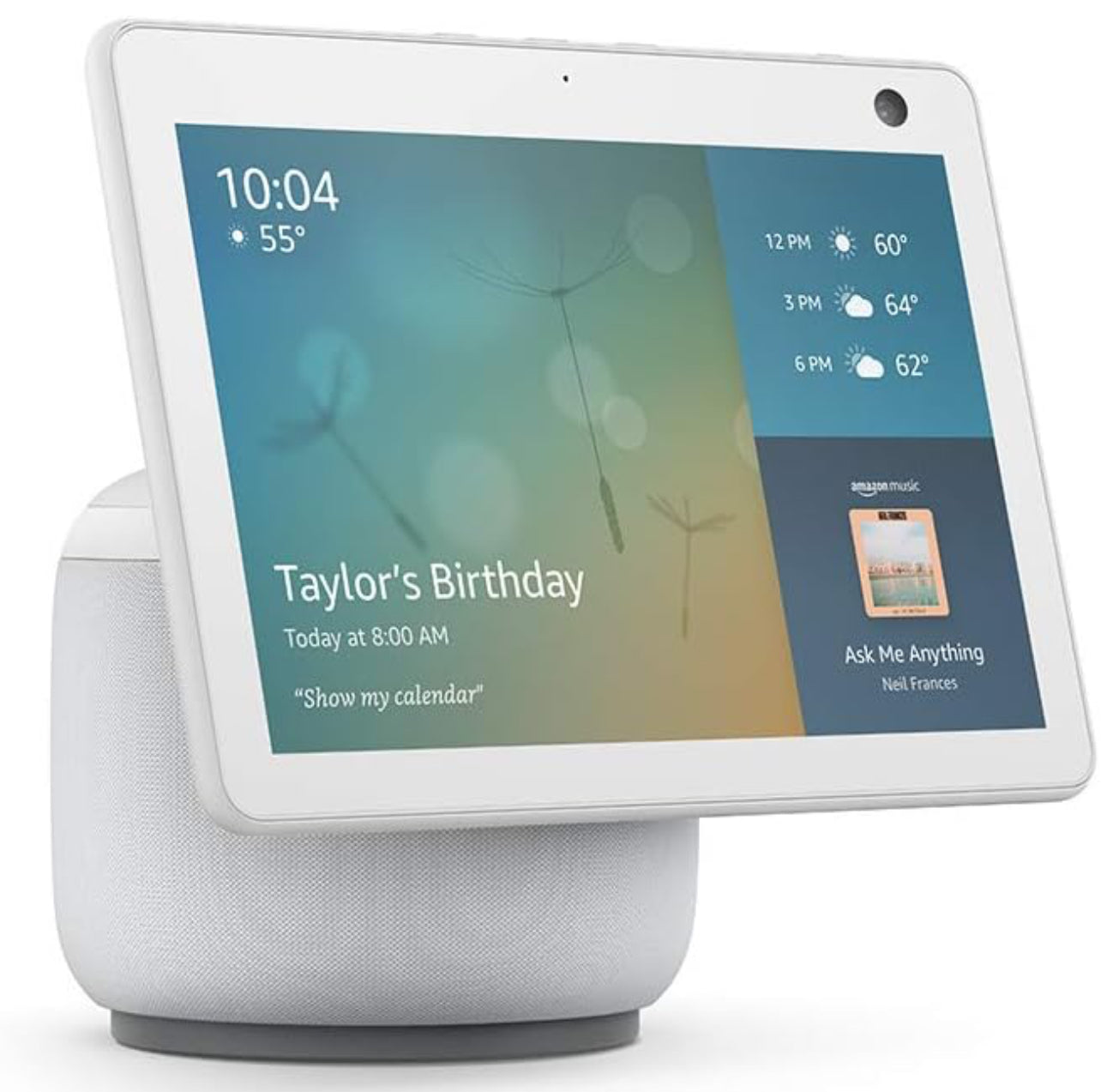 Echo Show 10 (3.ª generación) con certificado restaurado | Pantalla inteligente HD con movimiento y Alexa