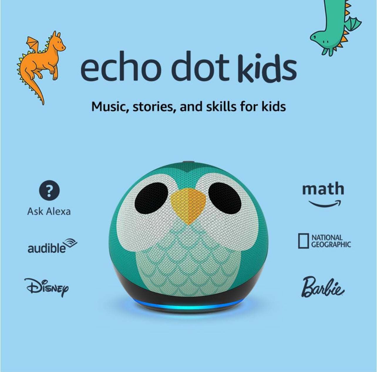 Amazon Echo Dot (modelo más reciente), Diseñado para niños, cuenta con control parental