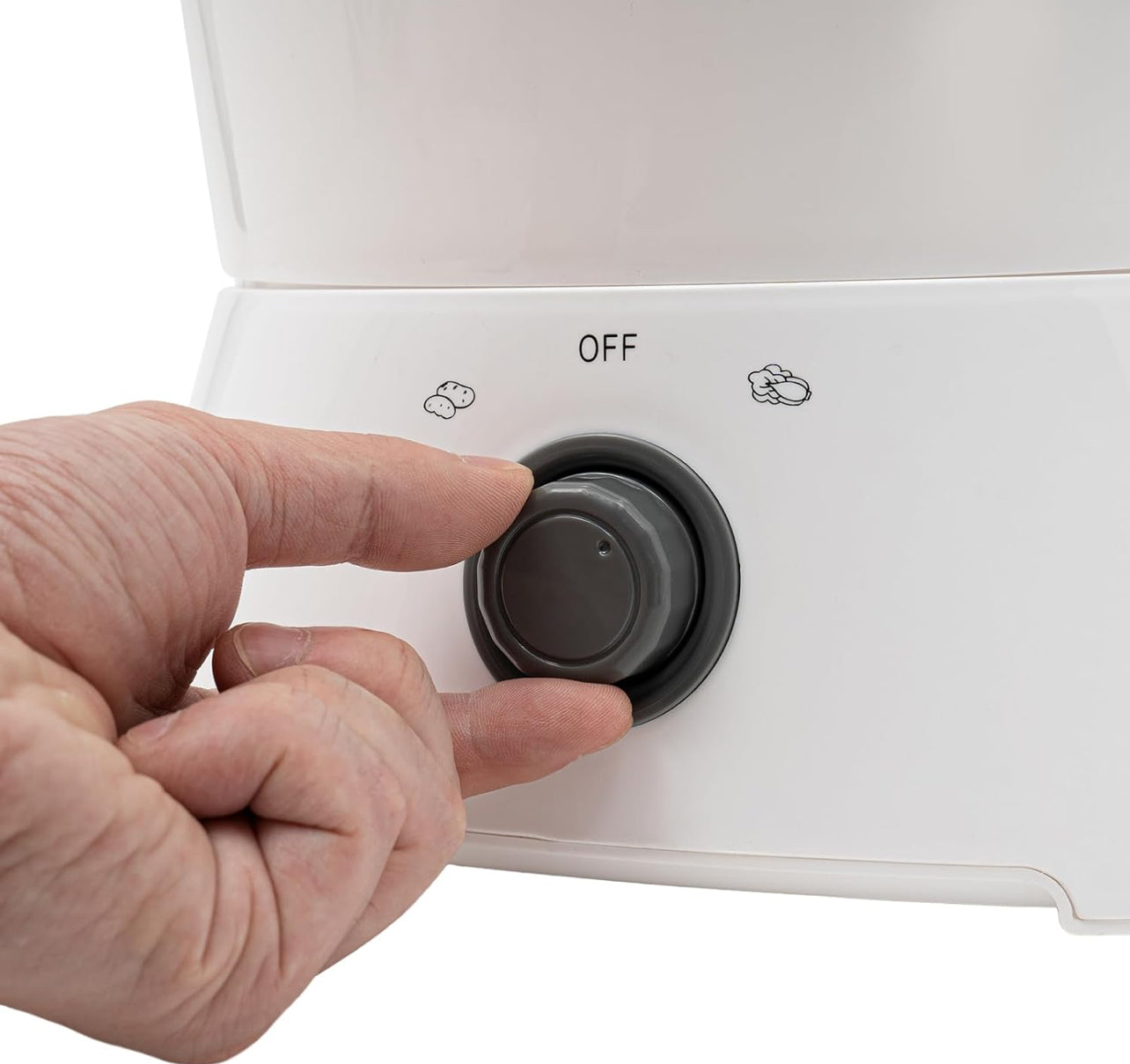 Pelador de patatas eléctrico comercial de 85 W, pelador de pies multifuncional con un solo botón, máquina peladora automática de frutas y verduras