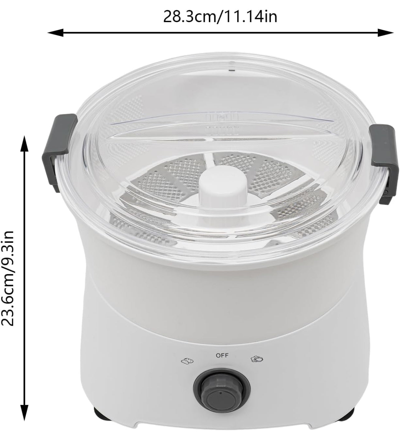 Pelador de patatas eléctrico comercial de 85 W, pelador de pies multifuncional con un solo botón, máquina peladora automática de frutas y verduras