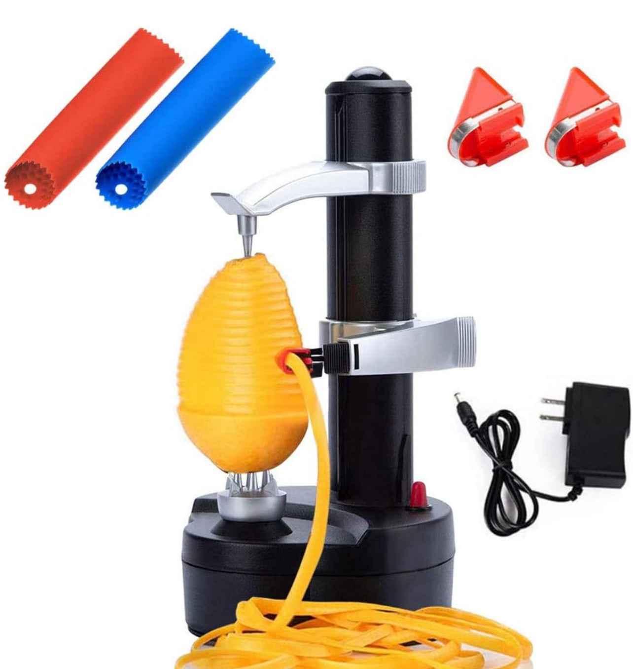 Pelador eléctrico de patatas pelador automático de manzanas, máquina inteligente para pelar frutas y verduras