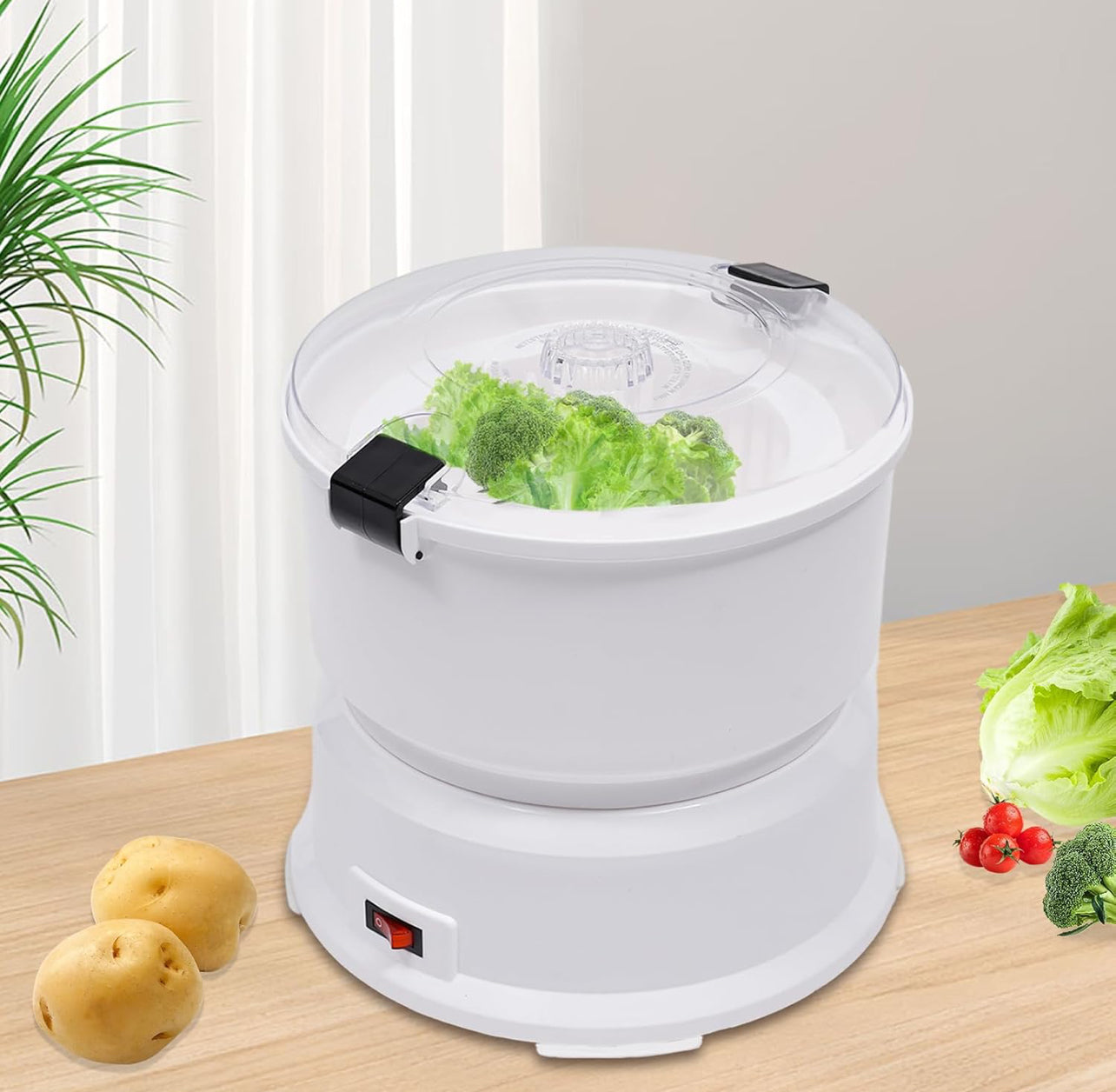 Pelador eléctrico de patatas 85 W, máquina automática