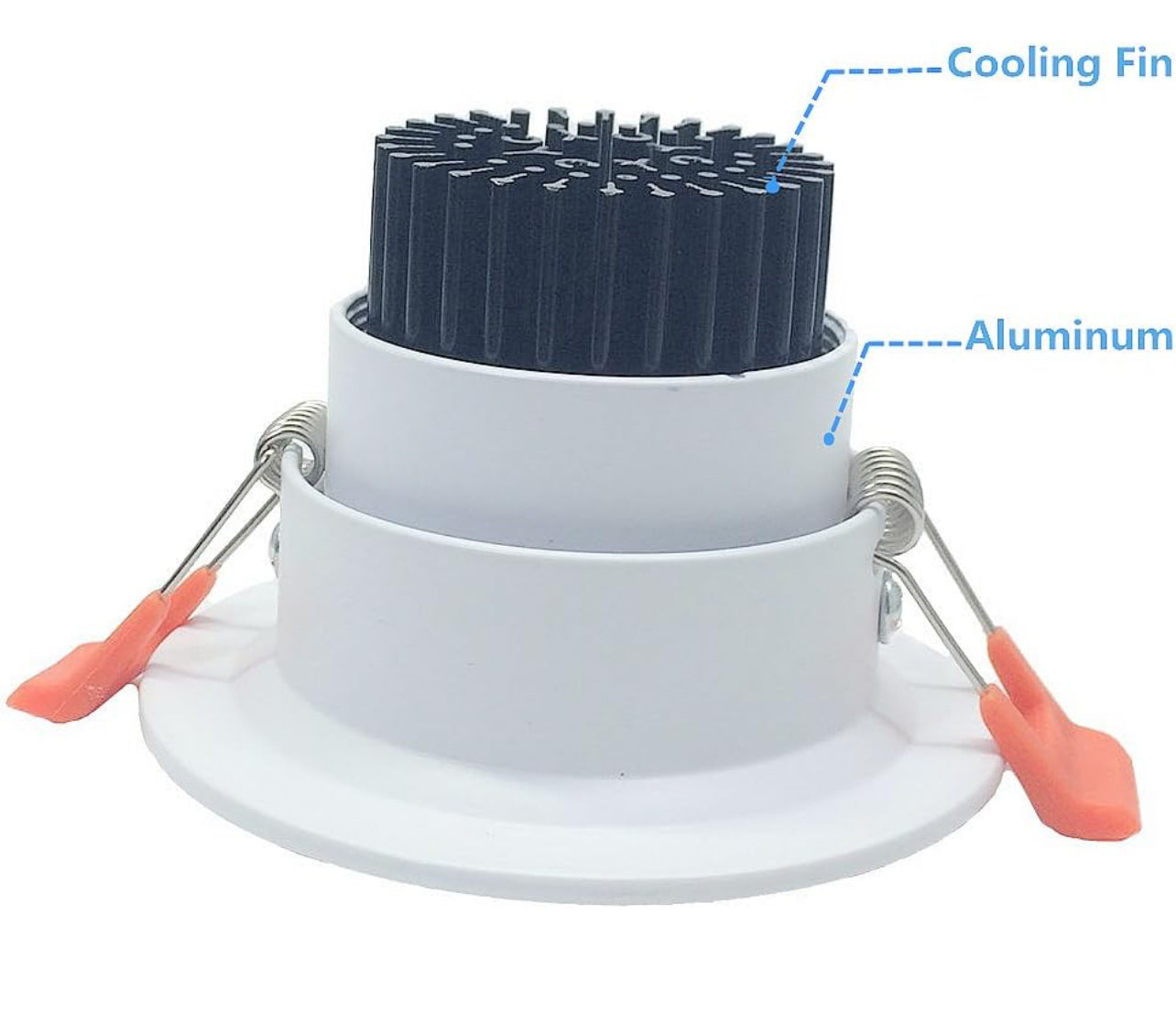 LightingWill Downlight LED regulable de 2 pulgadas, luz de techo empotrable COB de 3 W, blanco ultra cálido 2700 K