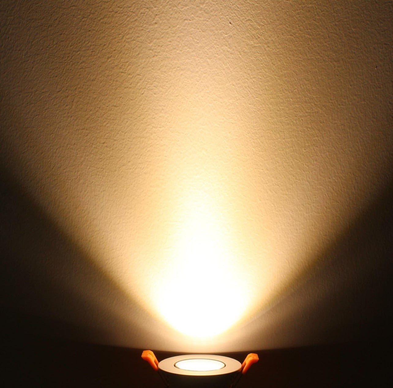 LightingWill Downlight LED regulable de 2 pulgadas, luz de techo empotrable COB de 3 W, blanco ultra cálido 2700 K