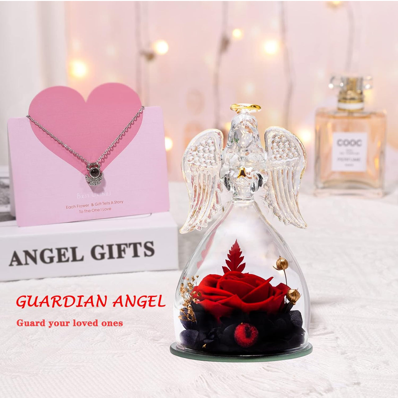 Angel Forever - Regalos de flores para ella, regalo de ángel para Mamá.