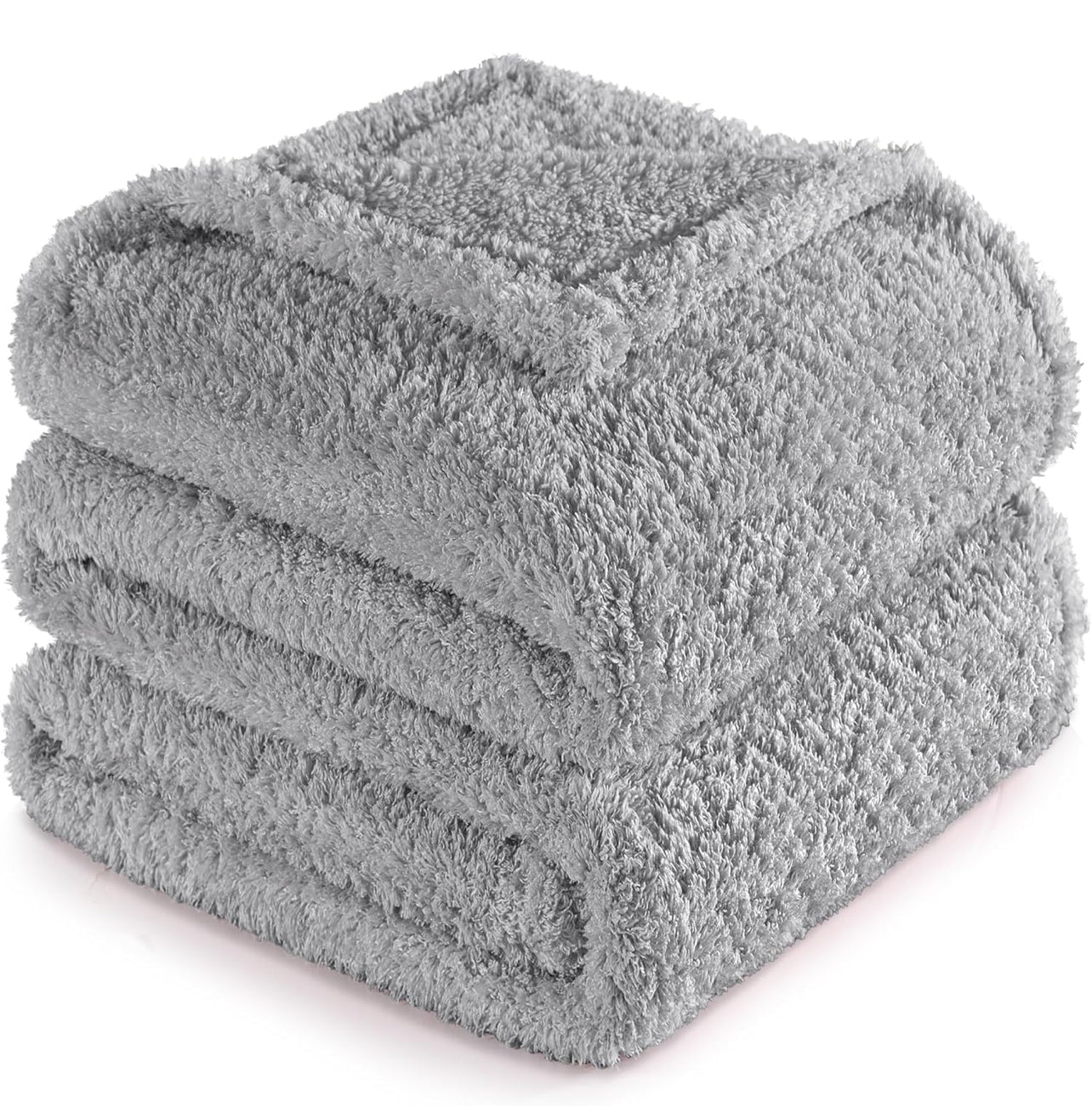 Exclusivo Mezcla Manta de forro polar mullido para sofá, manta ligera y esponjosa de terciopelo sólido, adecuada para todas las estaciones, 50 x 60 pulgadas