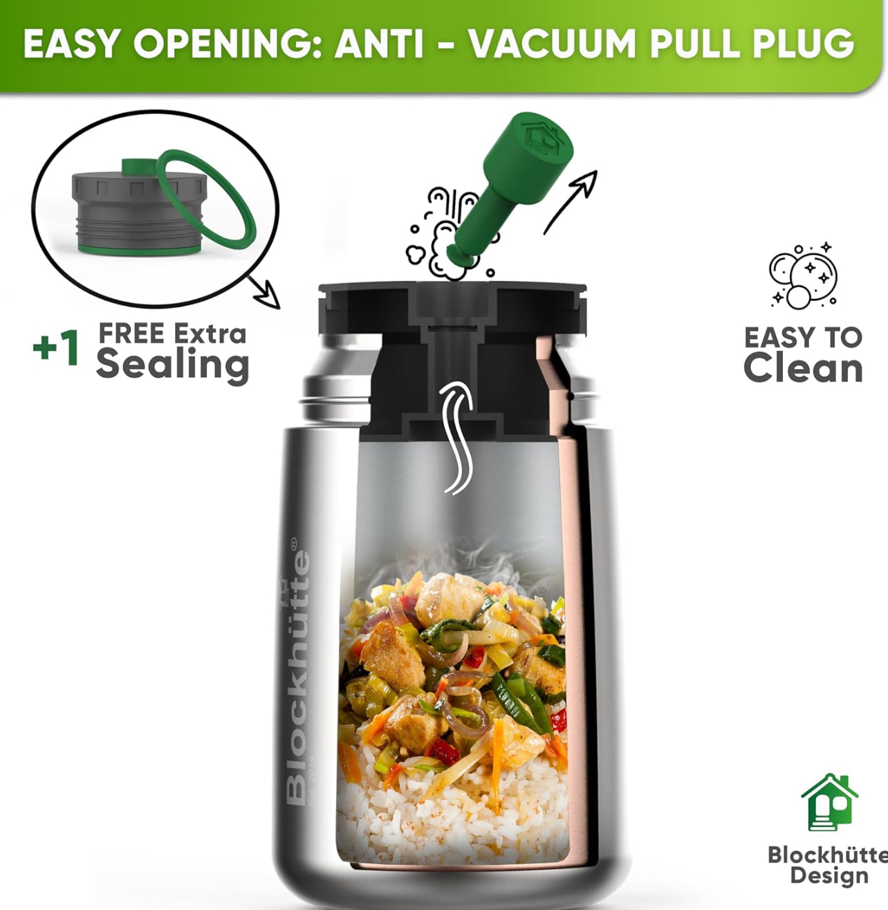 Blockhütte Termo para comida caliente