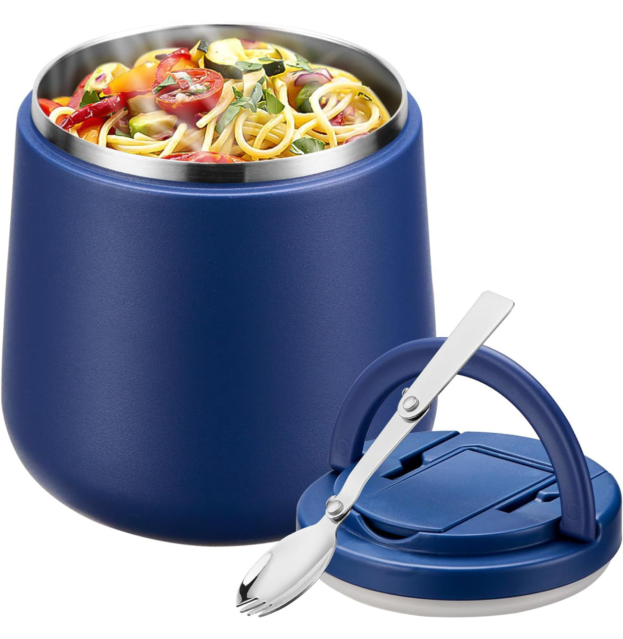 Termo de sopa para comida caliente, recipientes de almuerzo de 20 onzas con tapa de hebilla