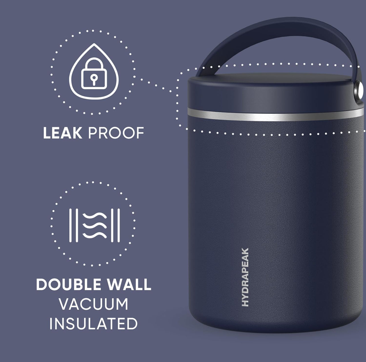 Hydrapeak Termo de acero inoxidable de 32 onzas con aislamiento al vacío