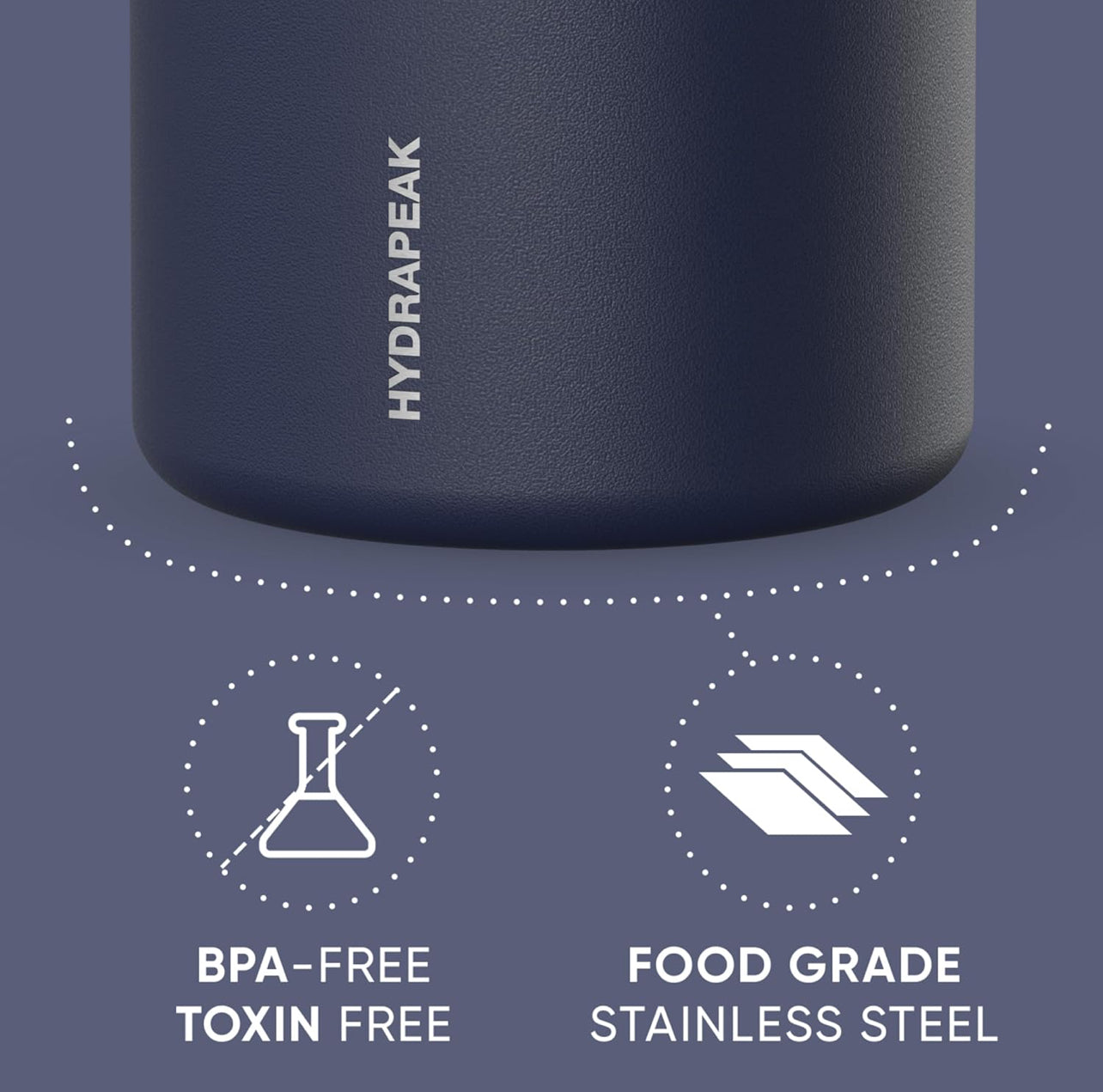 Hydrapeak Termo de acero inoxidable de 32 onzas con aislamiento al vacío