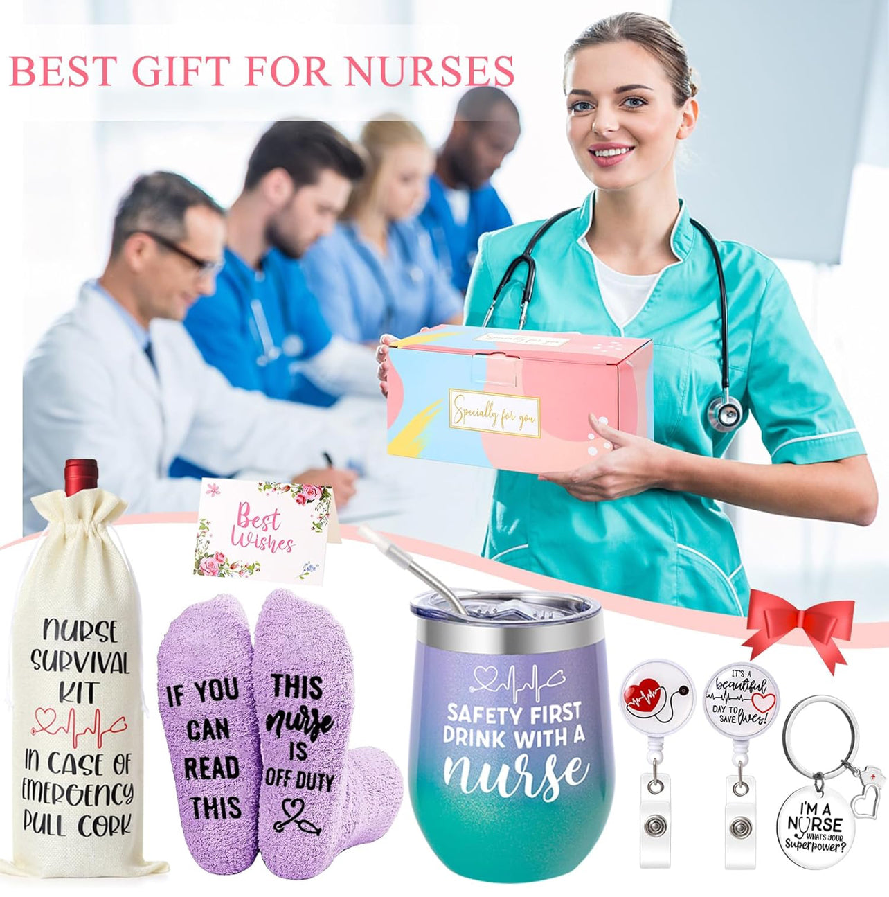 Regalos de enfermeras para mujeres, regalos de la semana de agradecimiento a enfermeras, graduación de enfermera, cumpleaños, regalos de Navidad para enfermeras