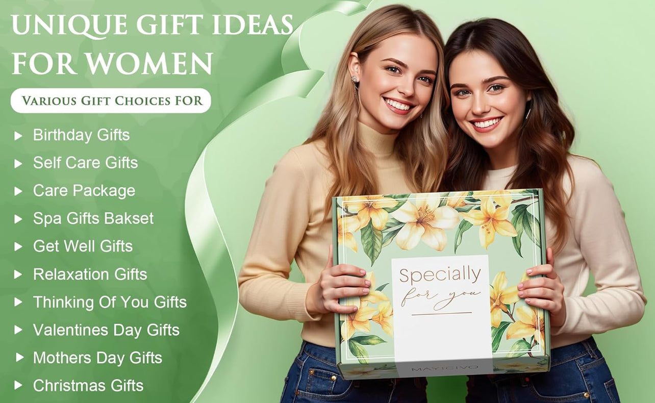 Regalos de cumpleaños para mujeres, regalos de cuidado personal, regalos de spa relajantes en flor de cerezo, cestas de baño