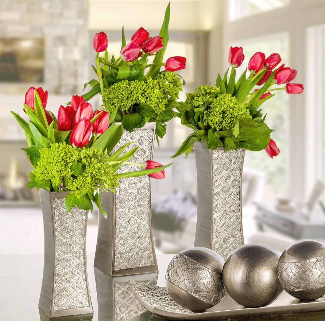 Creative Scents Dublin - Juego de bandeja decorativa para comedor.