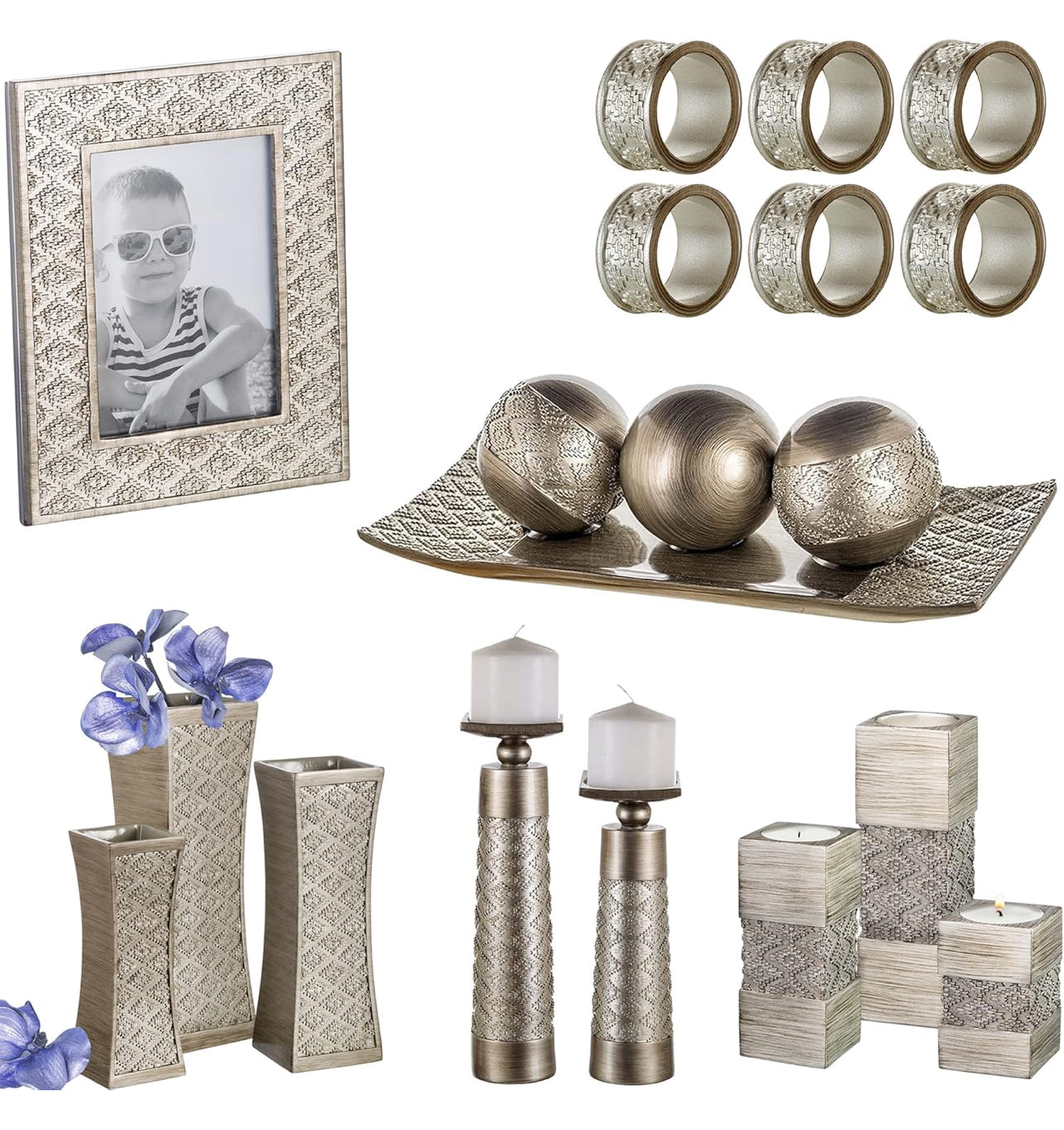 Creative Scents Dublin - Juego de bandeja decorativa para comedor.
