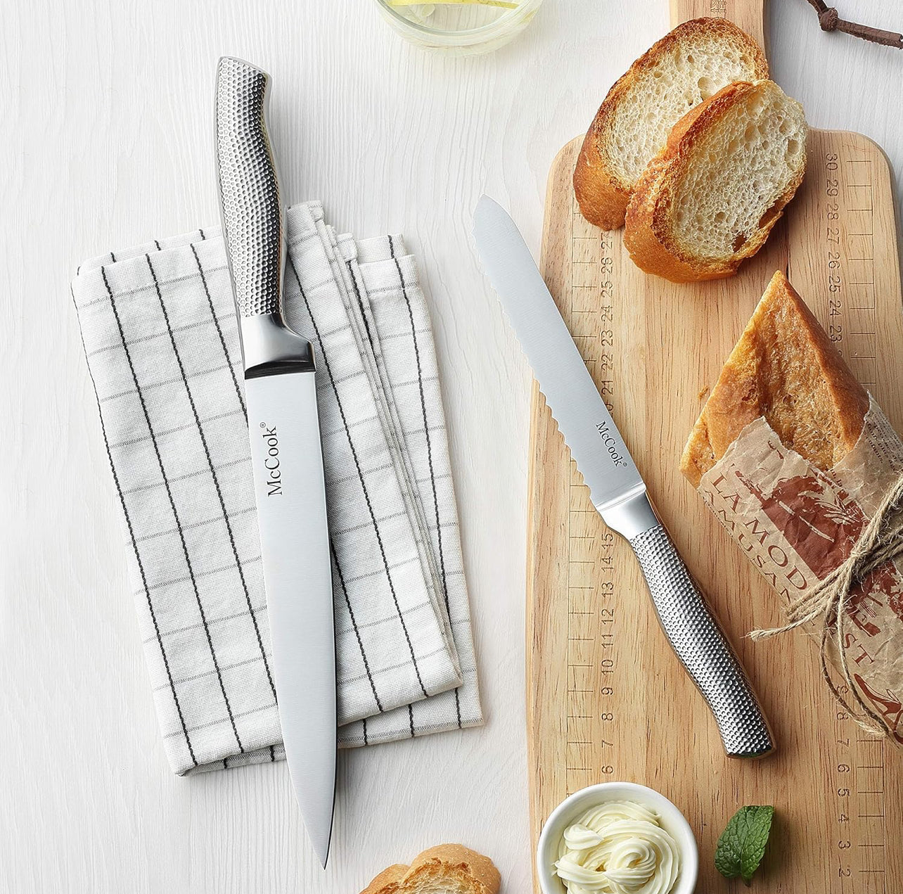 McCook® Juego de cuchillos de cocina de acero inoxidable alemán