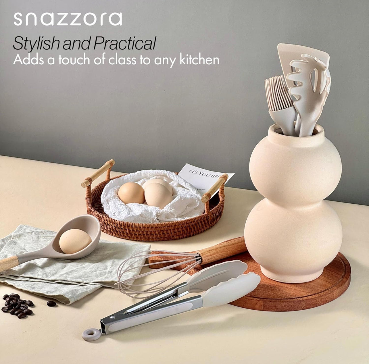 Juego de utensilios de silicona para cocina, 11 piezas resistentes al calor 446°F