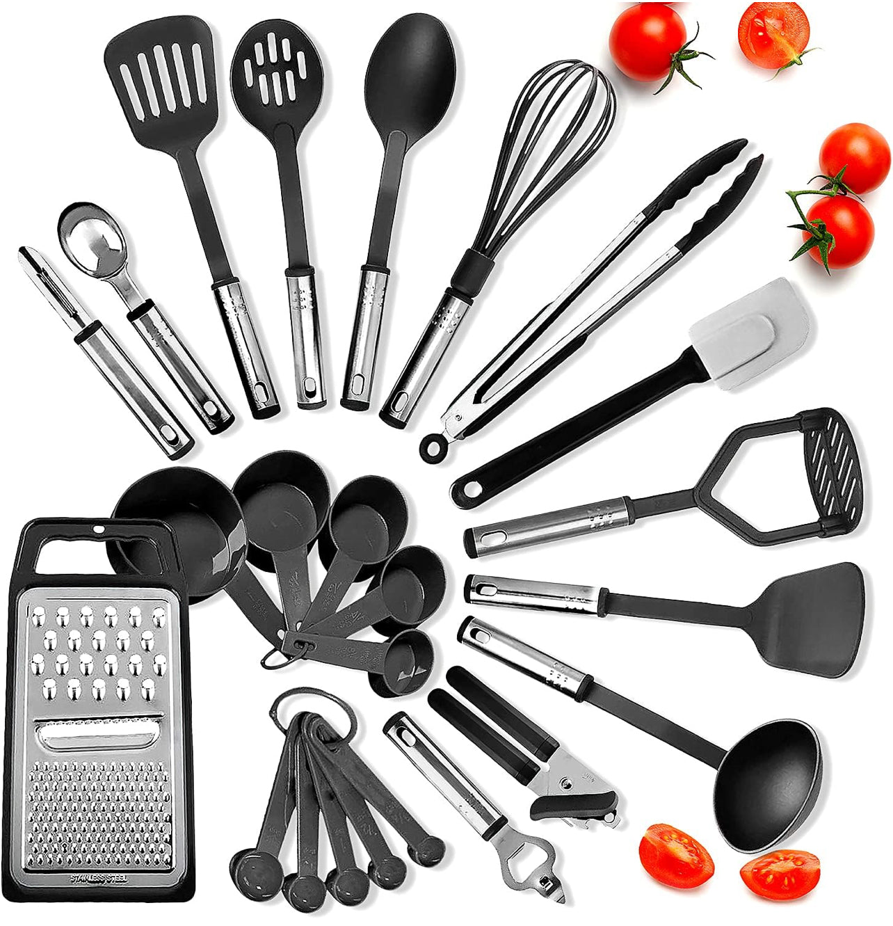 Juego de utensilios de cocina – Juego de 24 utensilios de cocina de nailon