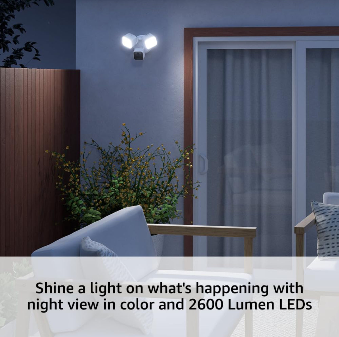 Cámara Blink Wired Floodlight – Cámara de seguridad inteligente, 2600 lúmenes