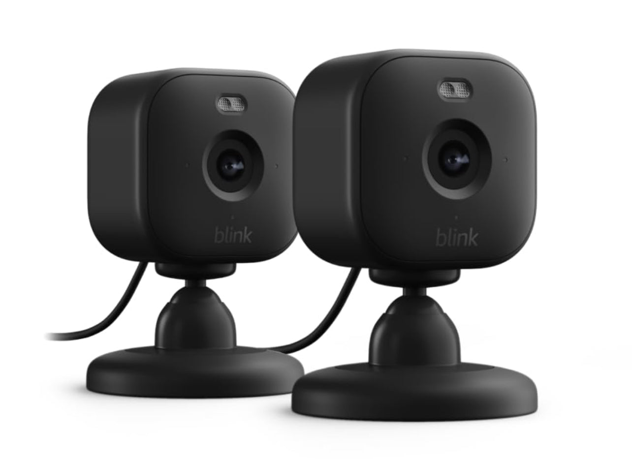 Blink Mini 2 (modelo más reciente), Cámara de seguridad inteligente conectable con visión nocturna a color HD