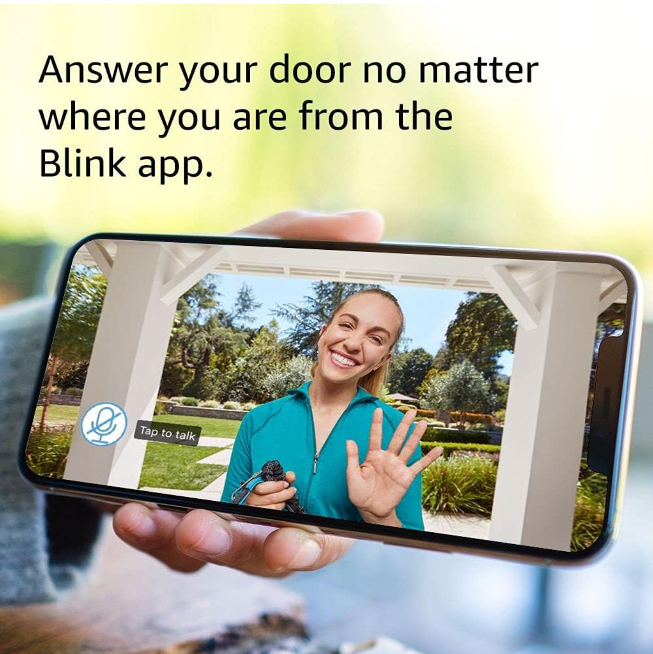 Blink Video Doorbell (modelo más reciente), Audio bidireccional,