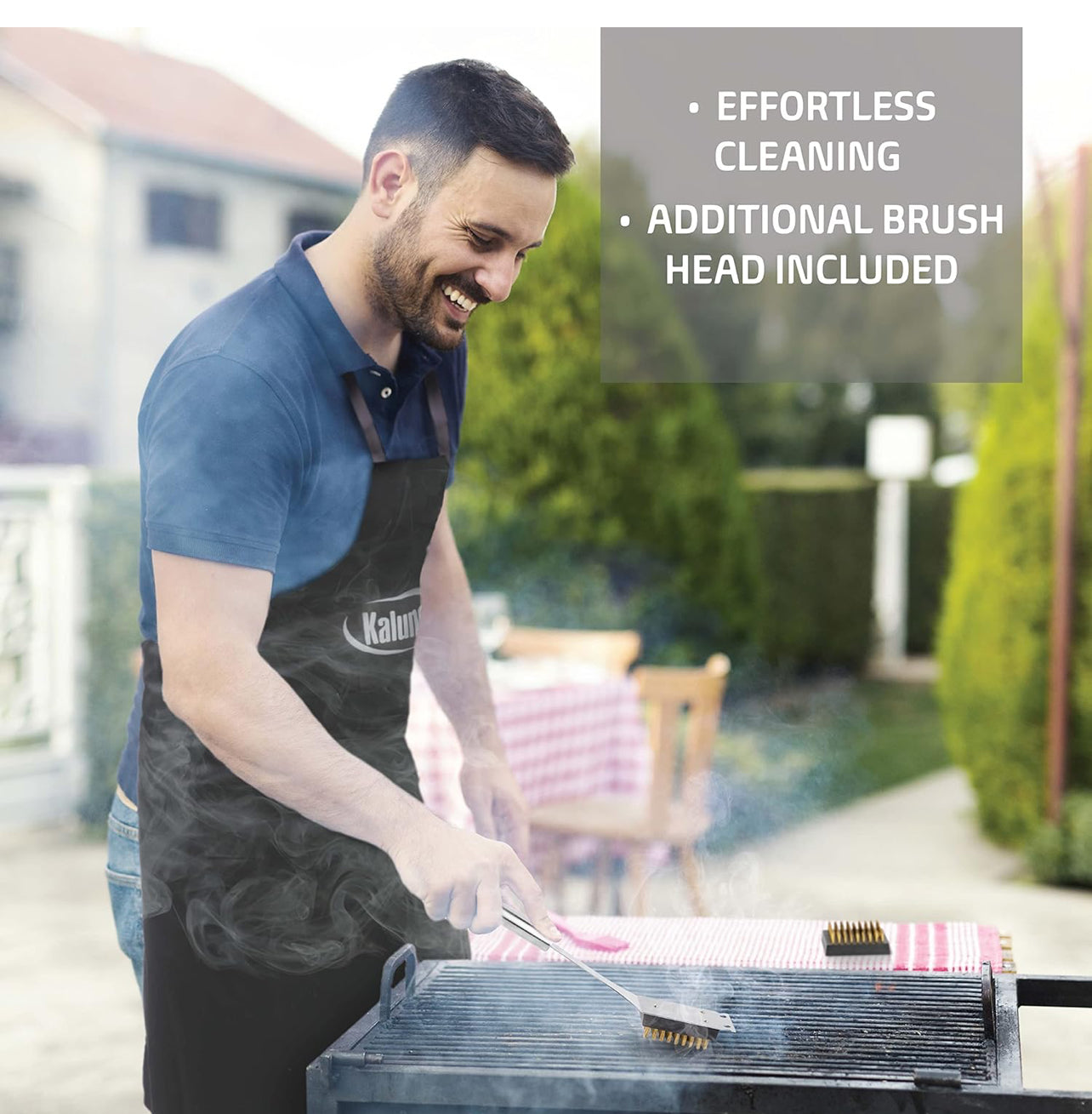 Kaluns Accesorios de parrilla, para hombres y padres, para parrilla al aire libre, acero inoxidable