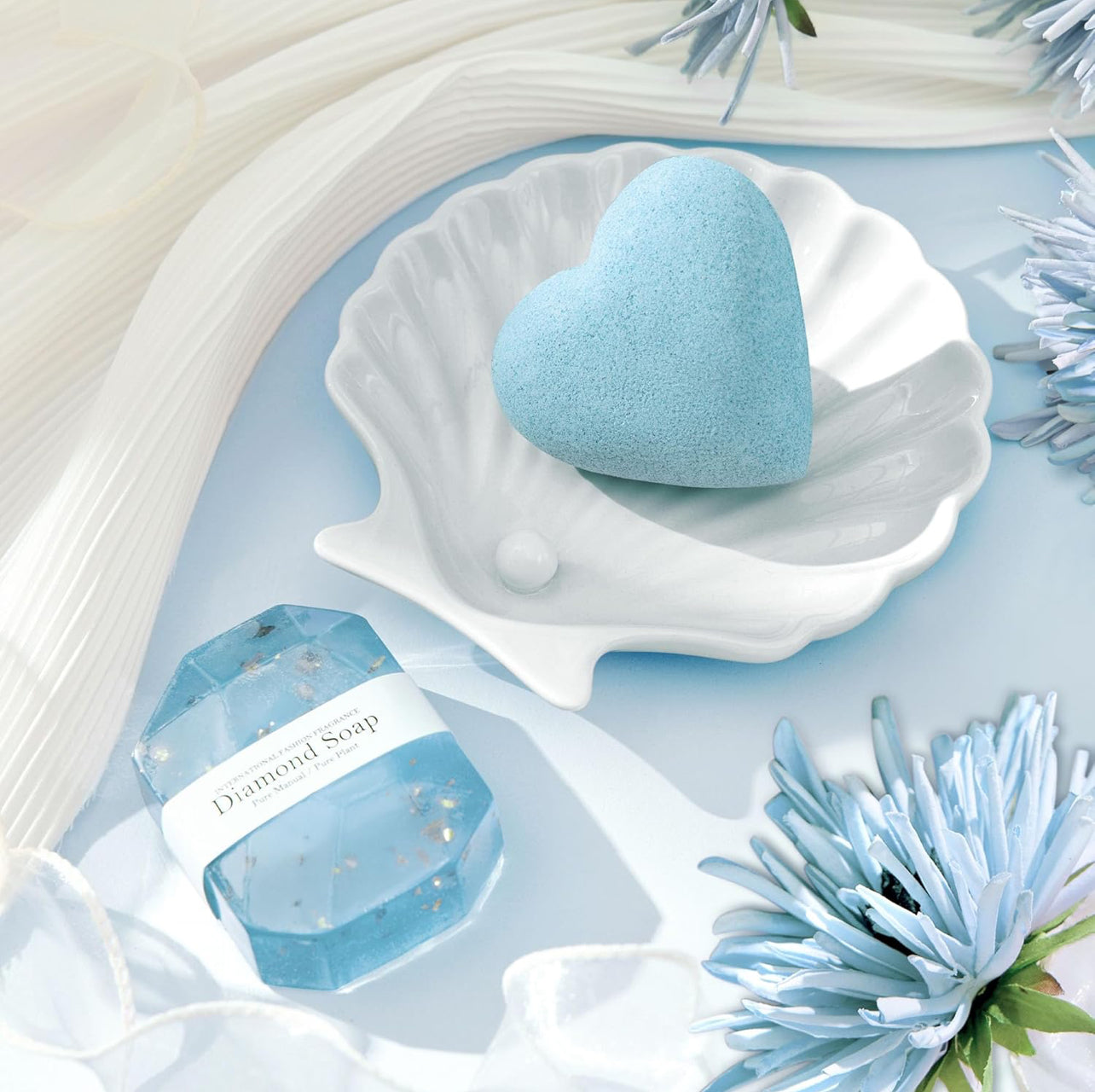 Regalos de Navidad para mujeres y madres, regalos de cuidado personal, cesta de regalo de spa oceánico de lujo con manta de franela