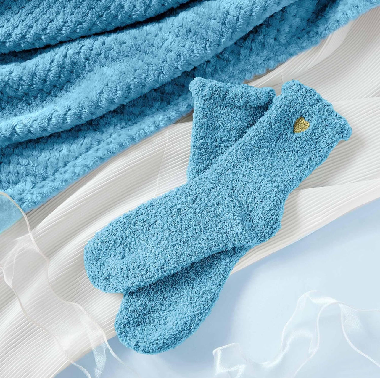 Regalos de Navidad para mujeres y madres, regalos de cuidado personal, cesta de regalo de spa oceánico de lujo con manta de franela