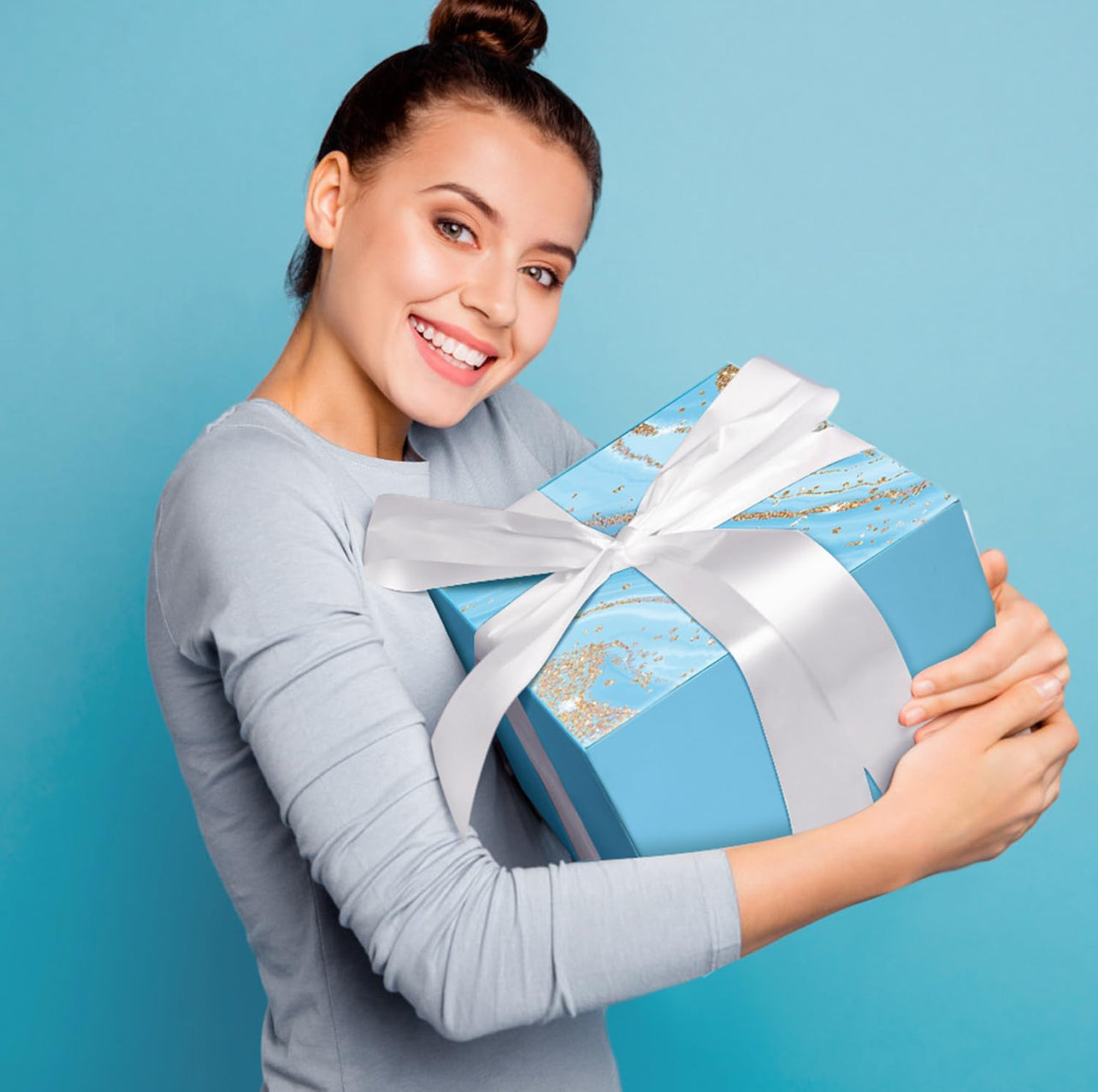 Regalos de Navidad para mujeres y madres, regalos de cuidado personal, cesta de regalo de spa oceánico de lujo con manta de franela
