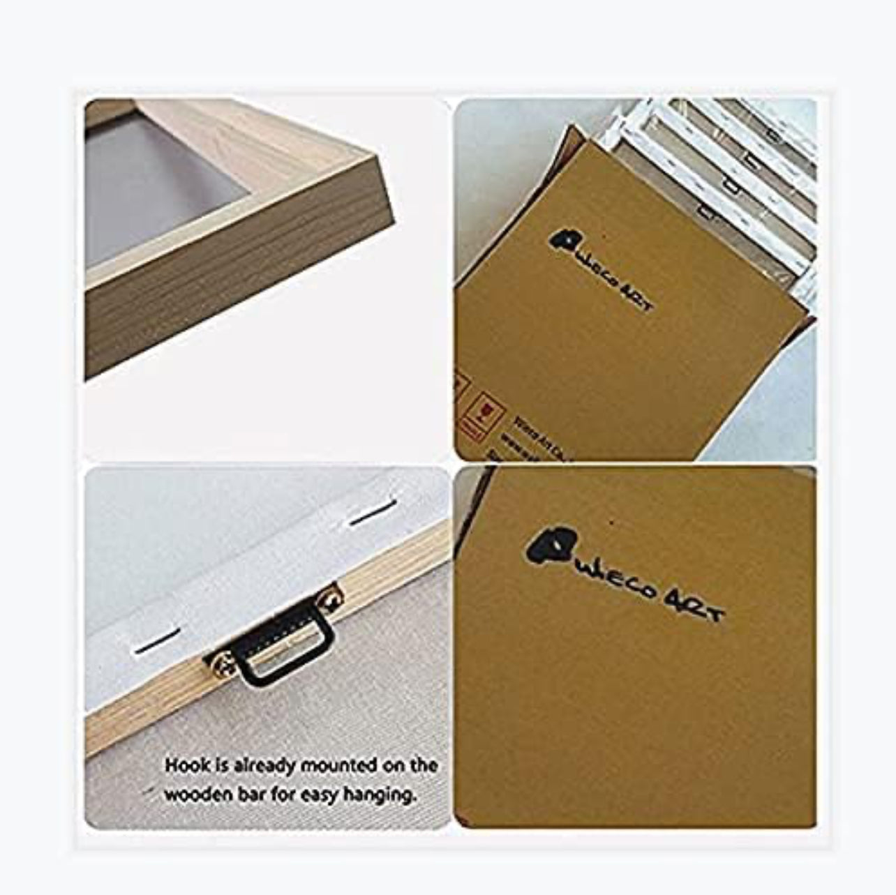 Wieco Art - Cuadros modernos de copas de vino de alta definición y enmarcados, diseño contemporáneo giclée