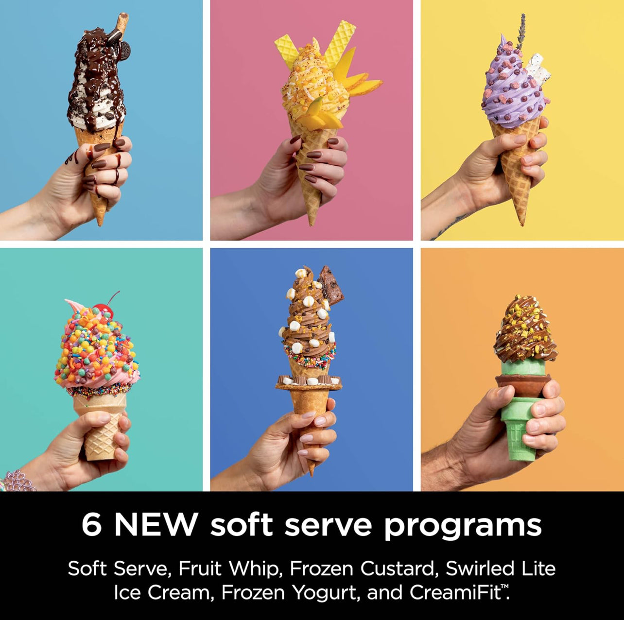 Ninja Swirl by CREAMi - Máquina para hacer helado y servir suave, sorbete, batido, yogur congelado