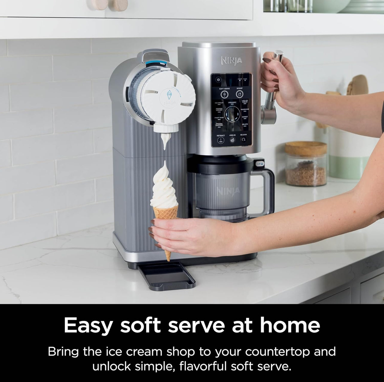 Ninja Swirl by CREAMi - Máquina para hacer helado y servir suave, sorbete, batido, yogur congelado