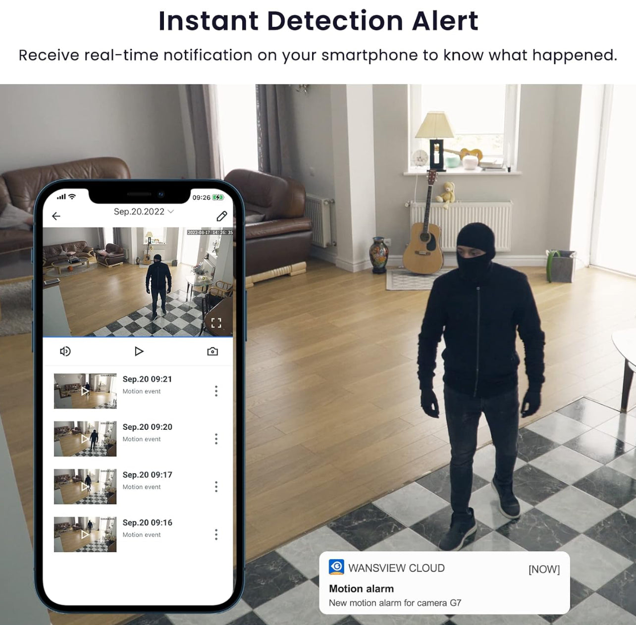 Galayou - Cámara WiFi 2K, cámaras de seguridad para el hogar para bebé