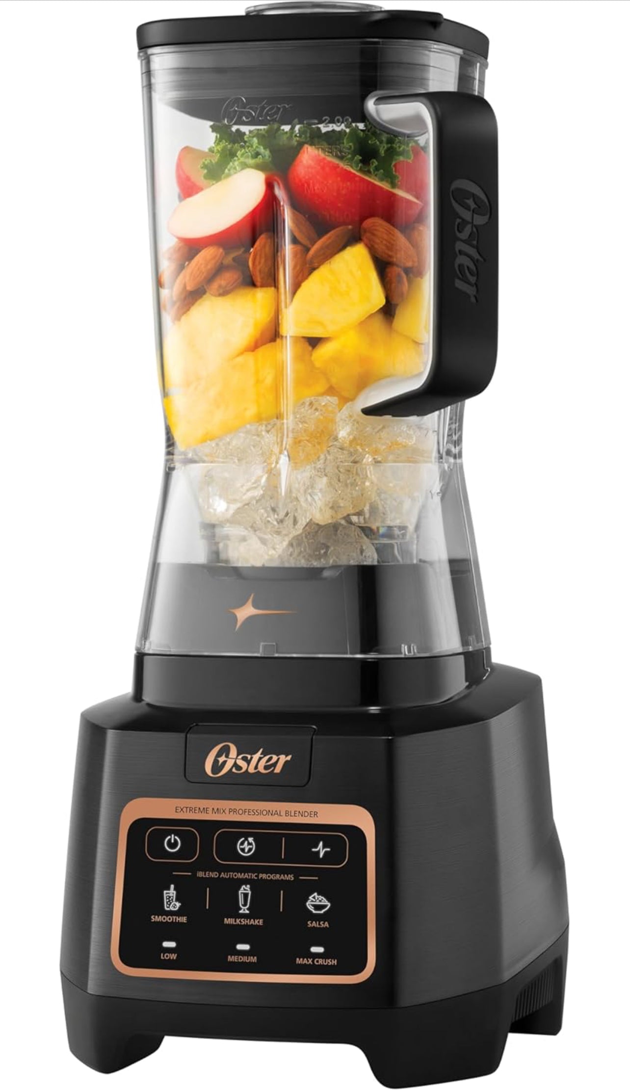 Oster Extreme Mix - Licuadora de alta velocidad de 1500 vatios con hoja de 10 puntos, 64 onzas