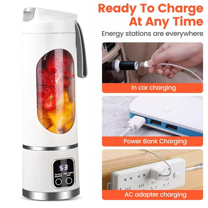 Portable USB Rechargeable Juicer Cup Electric Mixer