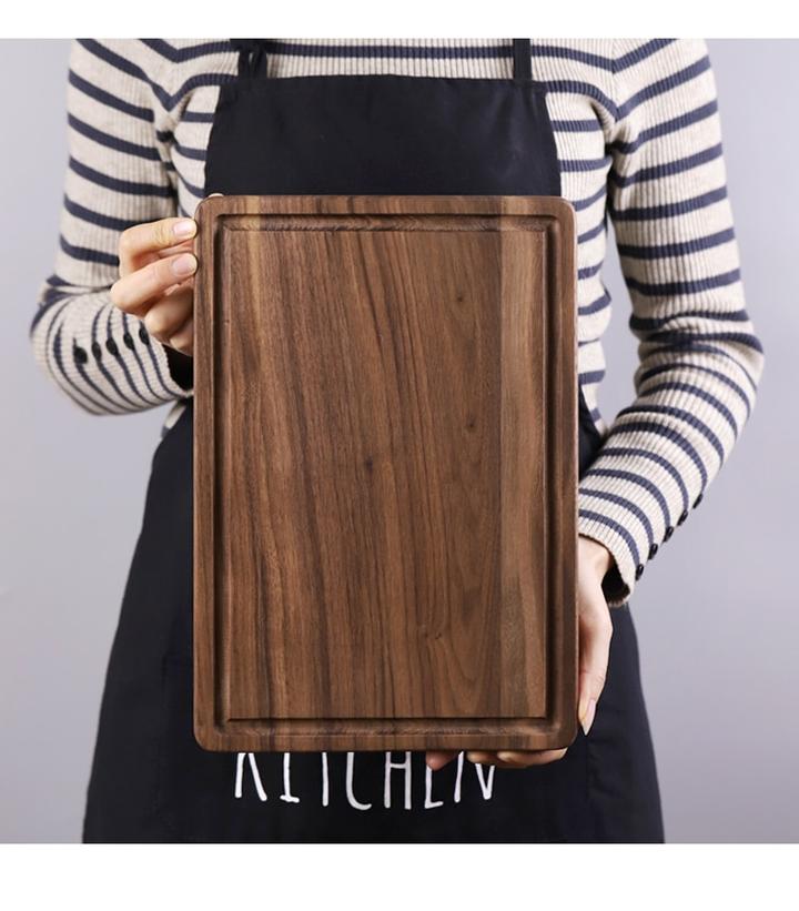 Black Walnut Wood Cutting Board Creative Whole Tray Fruit Chopping