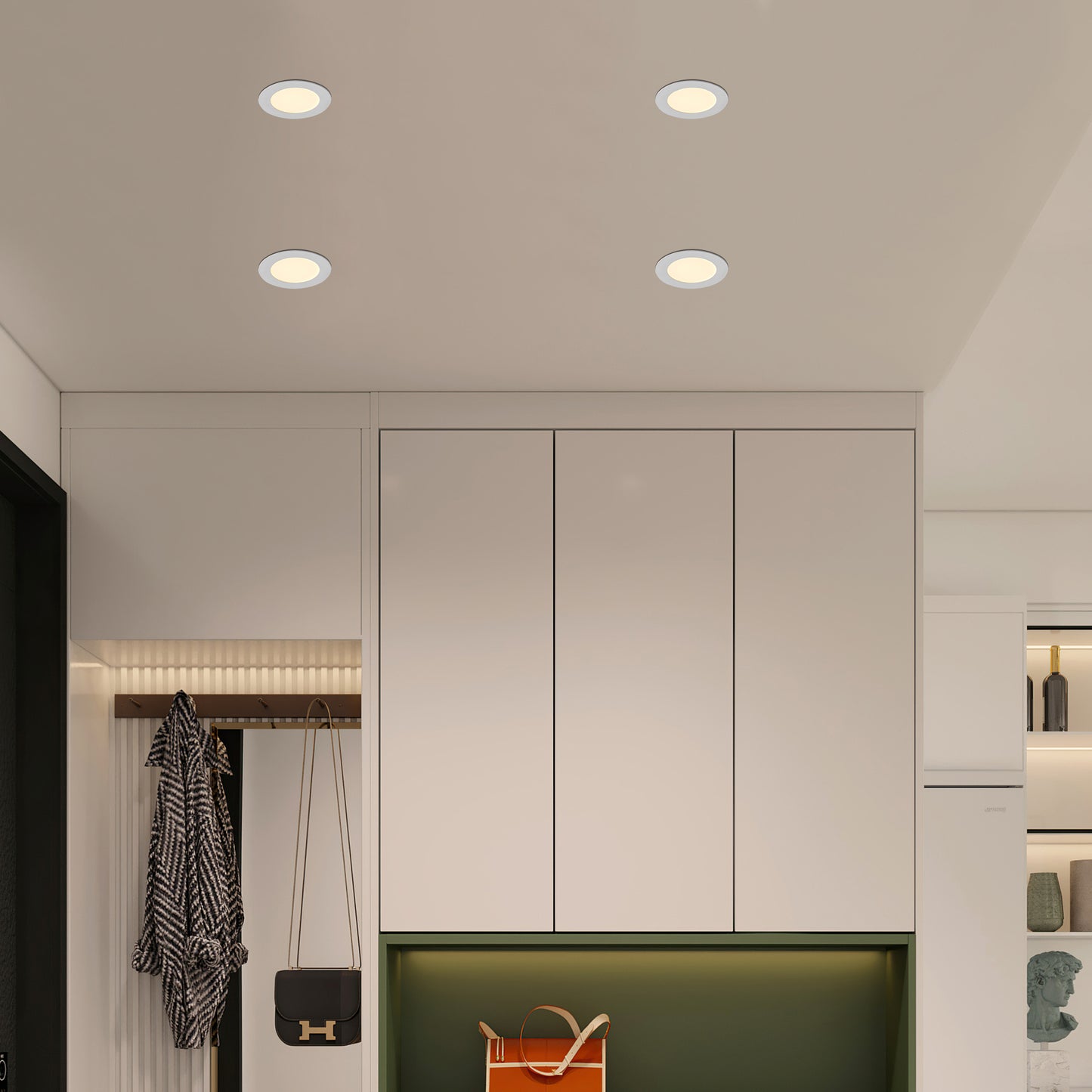 12-Pack 4 Inch Ultra-Thin LED Recessed Ceiling Light