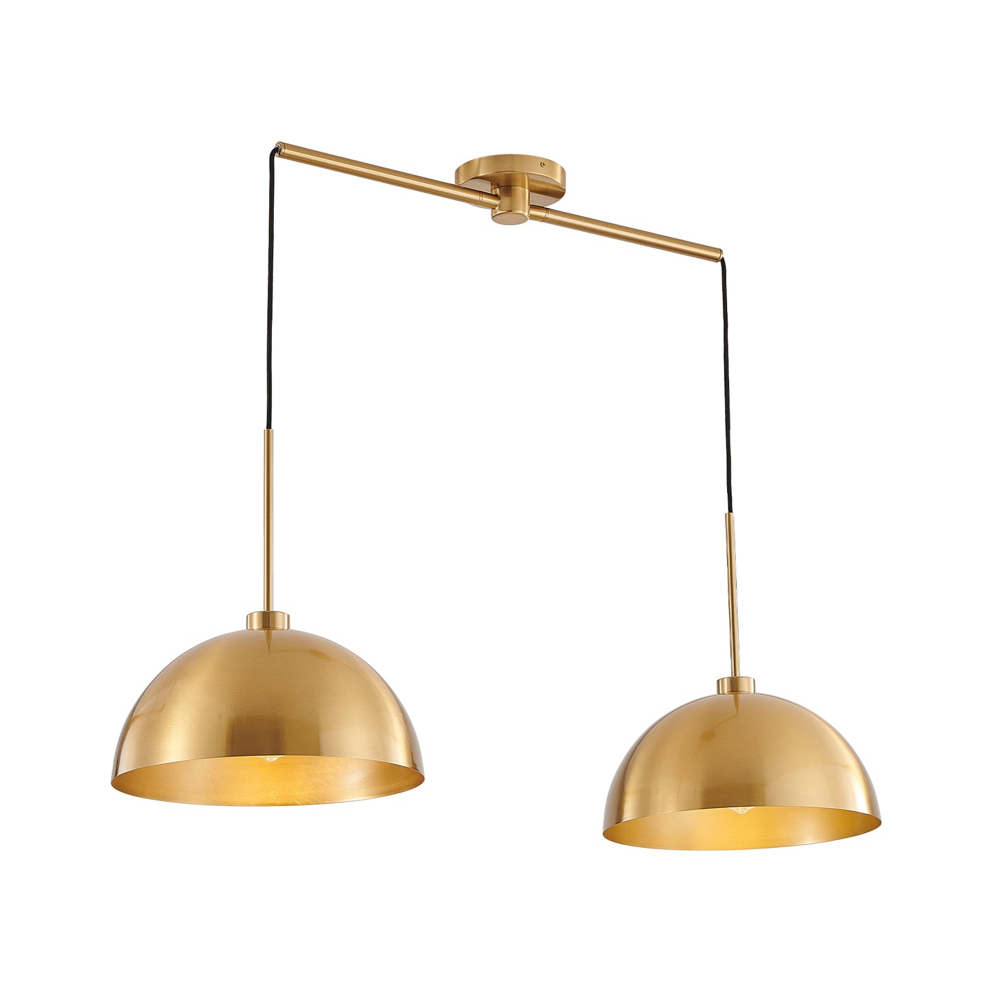 Lámpara Colgante Industrial Cobre Ajustable 41"
