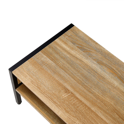 Rattan Coffee Table Metal Legs