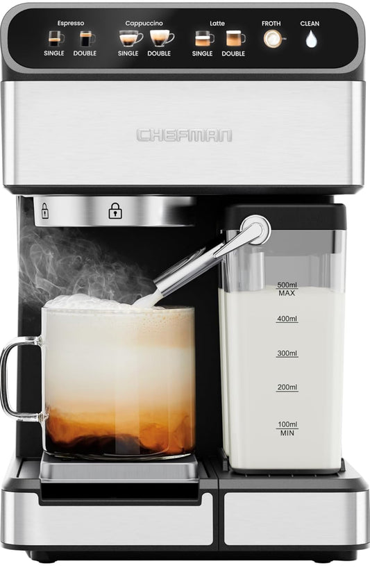 Chefman CaféMaster Pro - Máquina de café expreso