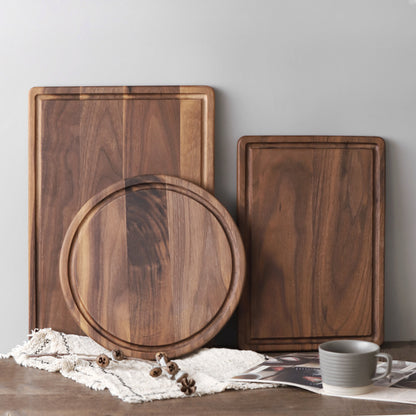 Black Walnut Wood Cutting Board Creative Whole Tray Fruit Chopping