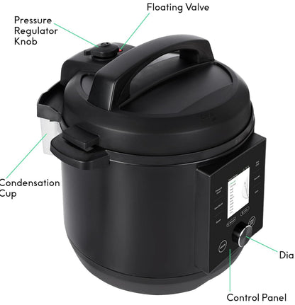 CHEF iQ Olla a presión inteligente con WiFi y escala incorporada, multicocina 10 en 1 fácil de usar con más de 500 recetas guiadas